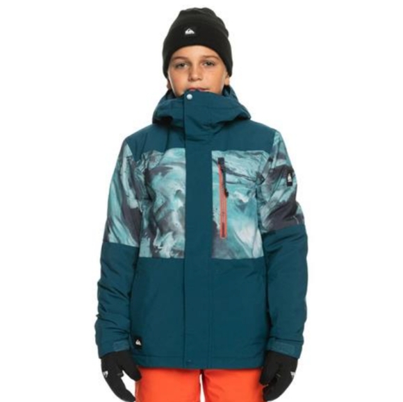 Quiksilver Other - QUIKSILVER NEW Mission Print Block Technical Snow Jacket